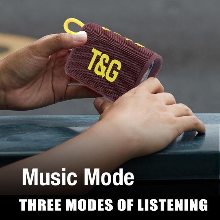 T&G TG396 Outdoor Portable Ambient RGB Light IPX7 Waterproof Bluetooth Speaker(Purple) - HoMEdemic™ 