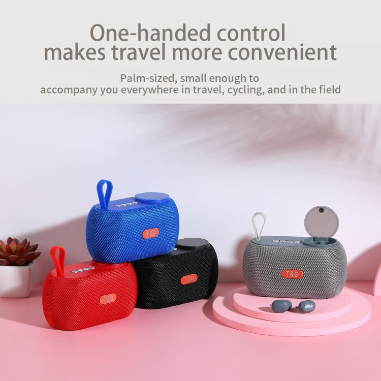 T&G TG810 2 in 1 Portable Outdoor Speaker + Mini Wireless Bluetooth Earphone(Black) - HoMEdemic™ 