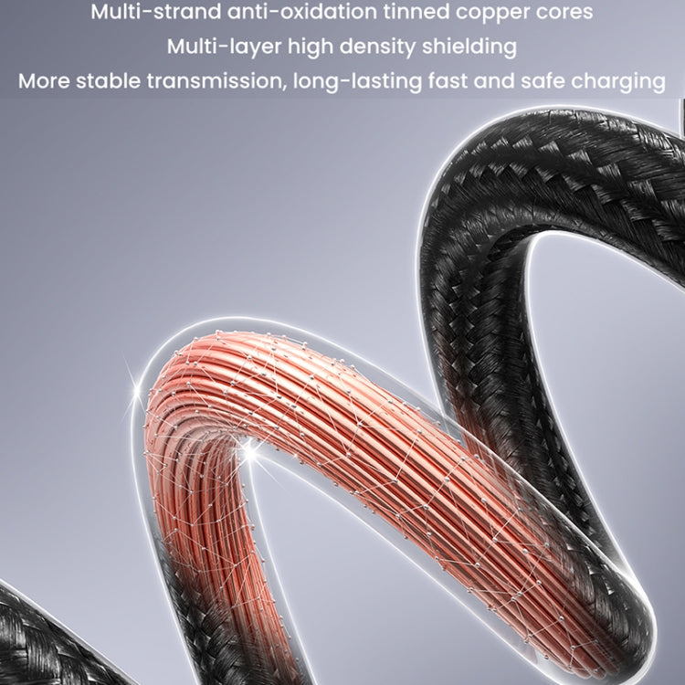 USAMS US-SJ667 USB To 8 Pin 2.4A Fast Charge Data Cable, Length: 1.2m(Black) - HoMEdemic™ 