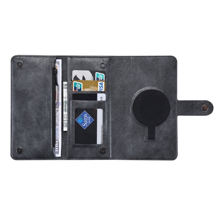 For iPhone 15 ViLi GV Series MagSafe Magnetic Zipper Leather Phone Case(Black) - HoMEdemic™ 