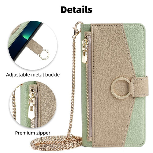 For Samsung Galaxy S24 5G Crossbody Litchi Texture Leather Phone Case(Green) - HoMEdemic™ 