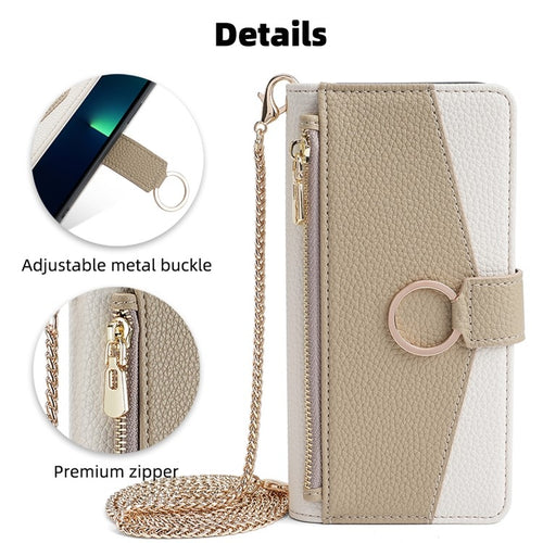 For Samsung Galaxy S24 5G Crossbody Litchi Texture Leather Phone Case(White) - HoMEdemic™ 