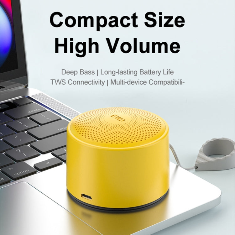 EWA A124 Portable Mini TWS Bluetooth Speaker Outdoor IPX5 Waterproof Subwoofer(Silver) - HoMEdemic™ 