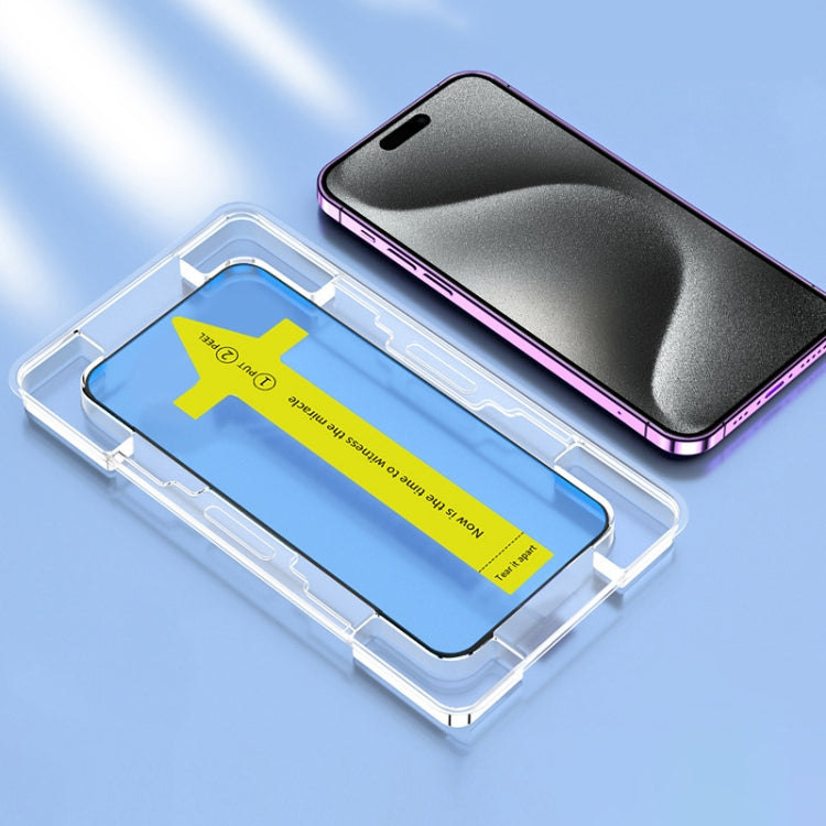 For iPhone 15 Pro HD Fast Attach Dust-proof Anti-static Tempered Glass Film - HoMEdemic™ 