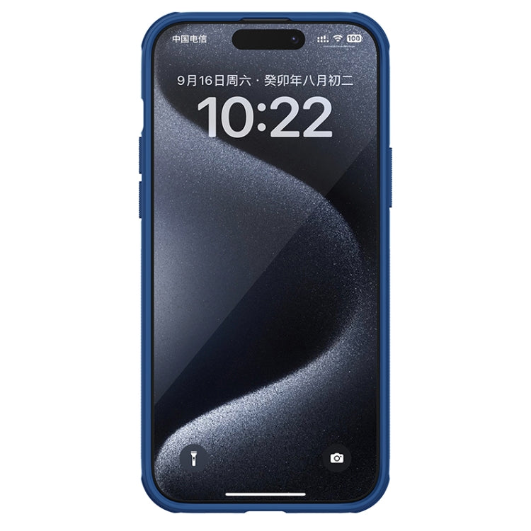 For iPhone 15 Plus NILLKIN Frosted Shield Pro PC + TPU Phone Case(Blue) - HoMEdemic™ 