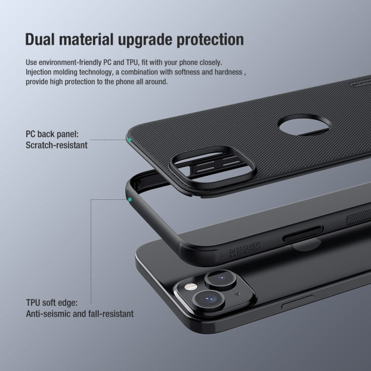 For iPhone 15 Plus NILLKIN Frosted Shield Pro PC + TPU Phone Case(Blue) - HoMEdemic™ 