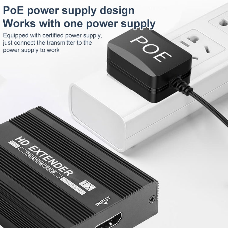 Measy ET1815 HDMI Extender Transmitter and Receiver Converter, Transmission Distance: 150m, Plug:EU - HoMEdemic™ 