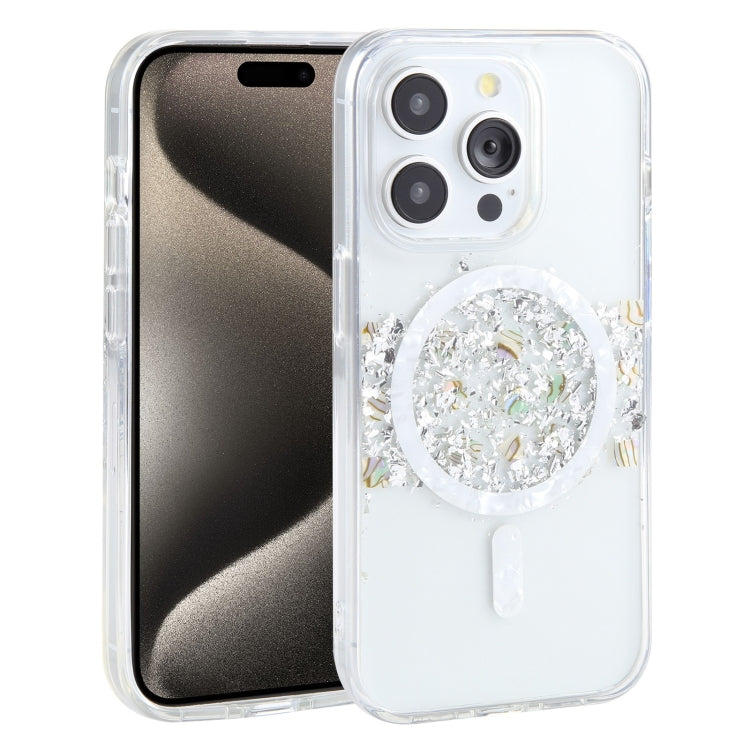 For iPhone 15 Pro DFANS DESIGN Magsafe Magnetic Starlight Shining Phone Case(Silver Foil Shell) - HoMEdemic™ 