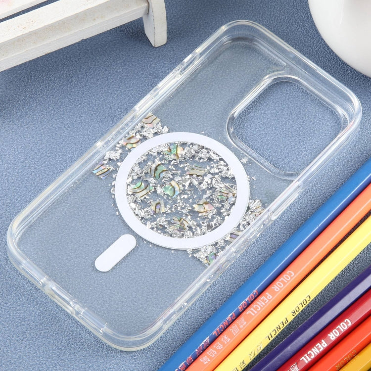For iPhone 15 Pro DFANS DESIGN Magsafe Magnetic Starlight Shining Phone Case(Silver Foil Shell) - HoMEdemic™ 
