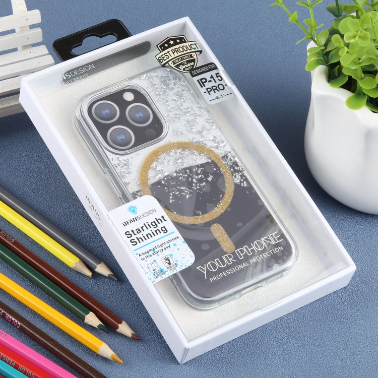 For iPhone 15 Pro DFANS DESIGN Magsafe Magnetic Starlight Shining Phone Case(Star Agate) - HoMEdemic™ 