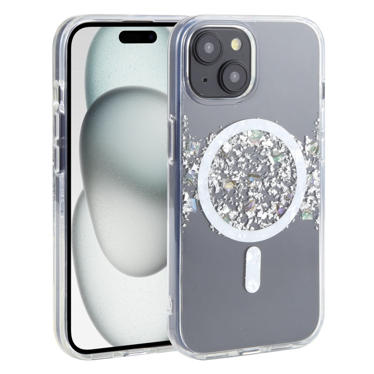 For iPhone 15 DFANS DESIGN Magsafe Magnetic Starlight Shining Phone Case(Silver Foil Shell) - HoMEdemic™ 