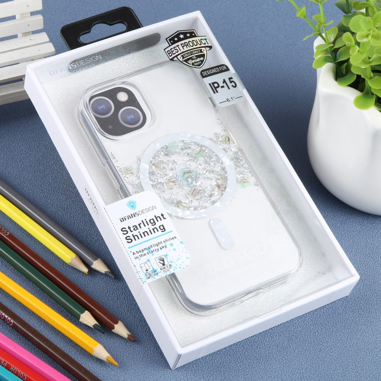 For iPhone 15 DFANS DESIGN Magsafe Magnetic Starlight Shining Phone Case(Silver Foil Shell) - HoMEdemic™ 
