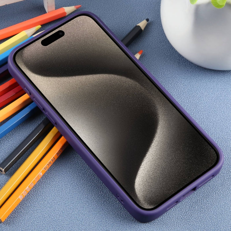 For iPhone 15 Pro DFANS DESIGN Frosted Magsafe Magnetic Holder Phone Case(Purple) - HoMEdemic™ 