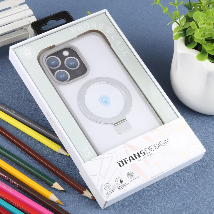 For iPhone 15 Pro DFANS DESIGN Frosted Magsafe Magnetic Holder Phone Case(Grey) - HoMEdemic™ 