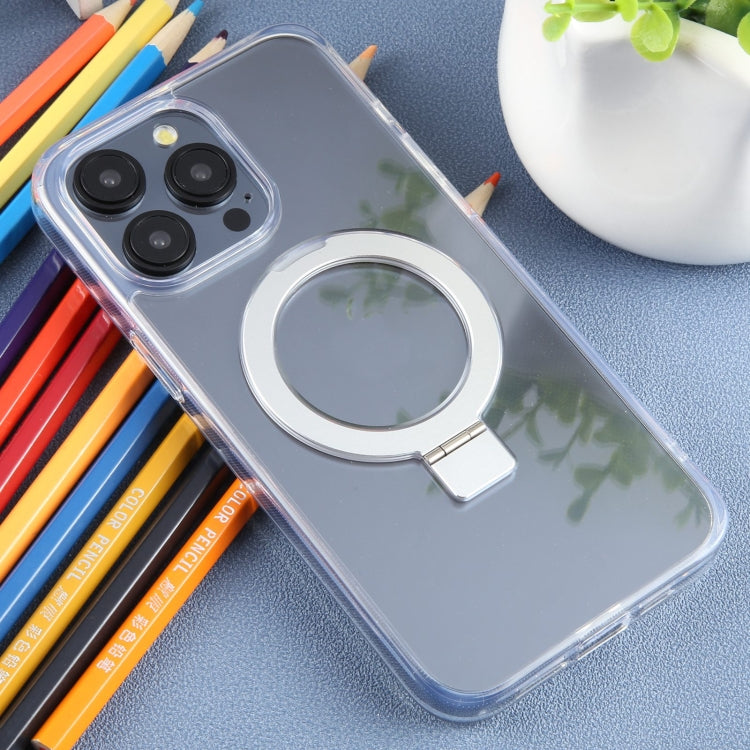 For iPhone 15 Pro DFANS DESIGN Frosted Magsafe Magnetic Holder Phone Case(Transparent) - HoMEdemic™ 
