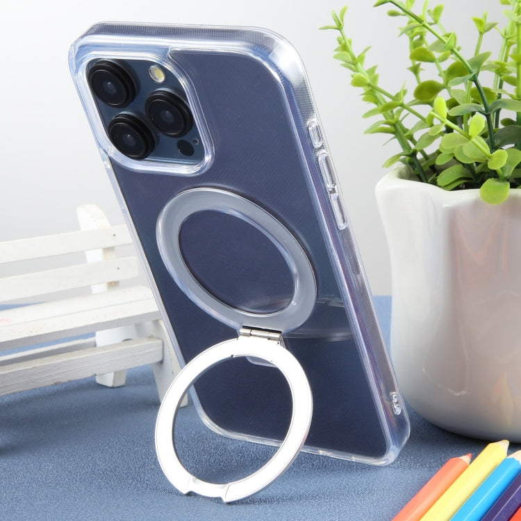 For iPhone 15 Pro DFANS DESIGN Frosted Magsafe Magnetic Holder Phone Case(Transparent) - HoMEdemic™ 