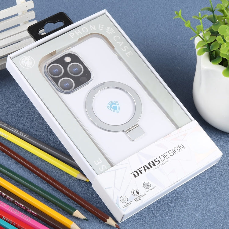 For iPhone 15 Pro DFANS DESIGN Frosted Magsafe Magnetic Holder Phone Case(Transparent) - HoMEdemic™ 