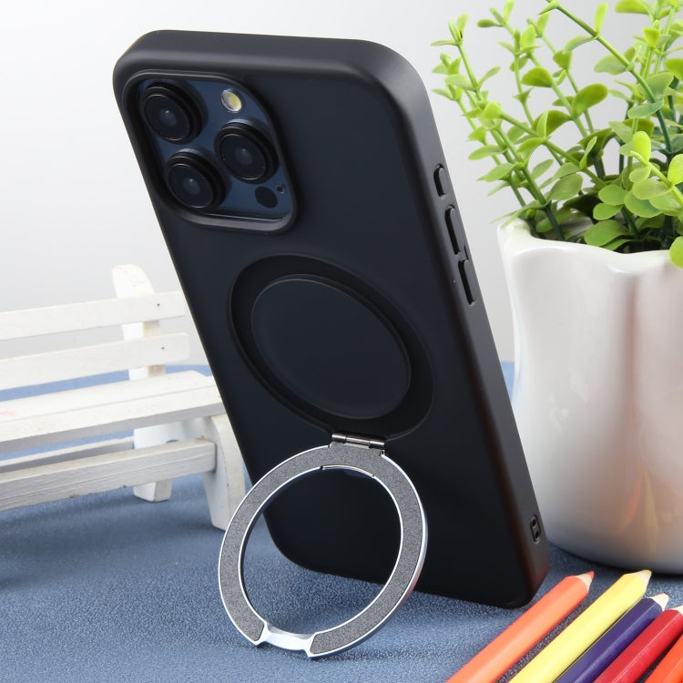 For iPhone 15 Pro DFANS DESIGN Frosted Magsafe Magnetic Holder Phone Case(Black) - HoMEdemic™ 