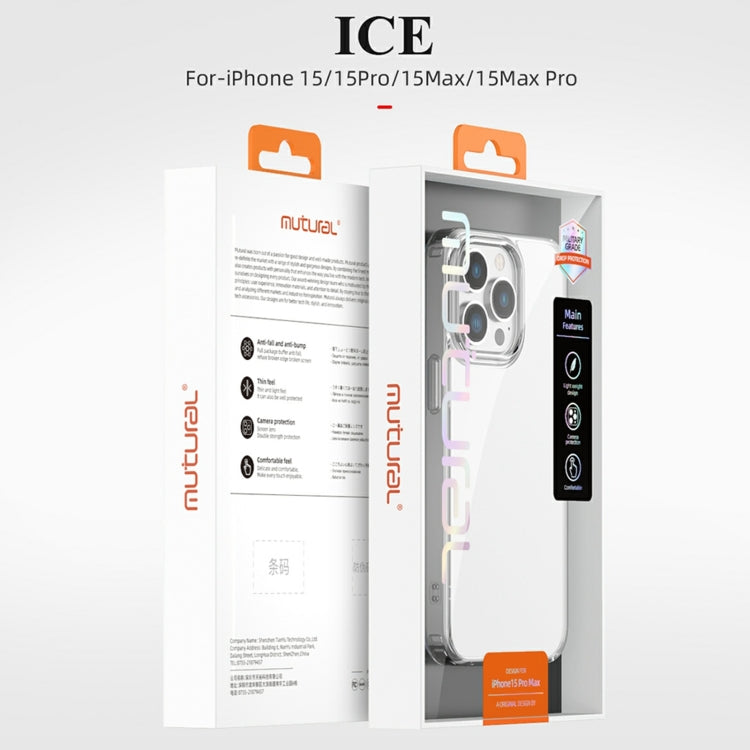 For iPhone 15 Pro Mutural Ice Series TPU Phone Case(Transparent) - HoMEdemic™ 