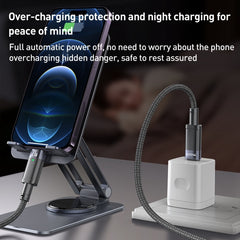 YESIDO CA159 1.2m 27W USB-C / Type-C to 8 Pin Auto Power-off Charging Cable(Black) - HoMEdemic™ 