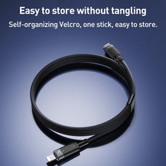 YESIDO CA159 1.2m 27W USB-C / Type-C to 8 Pin Auto Power-off Charging Cable(Black) - HoMEdemic™ 