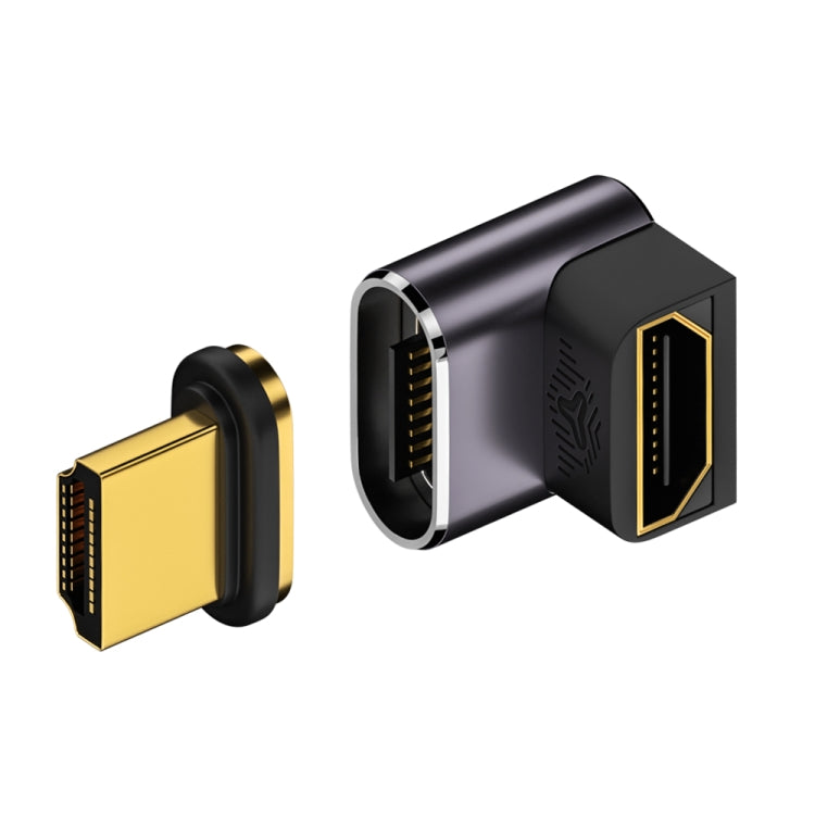 8K 60Hz HDTV to HDTV Magnetic Adapter, 3D Curved Female Vertical Reverse Side - HoMEdemic™ 