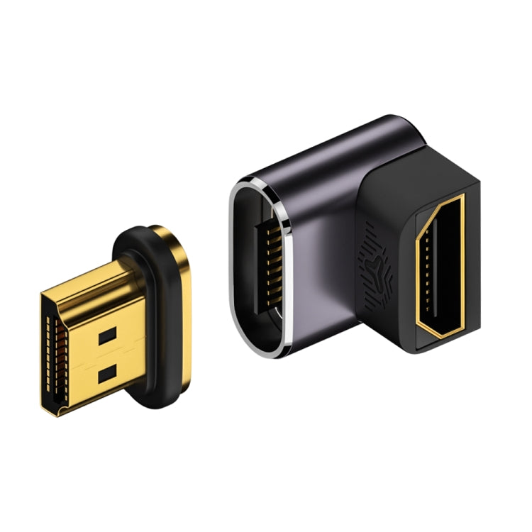 8K 60Hz HDTV to HDTV Magnetic Adapter, 3D Curved Female Vertical Front Side - HoMEdemic™ 