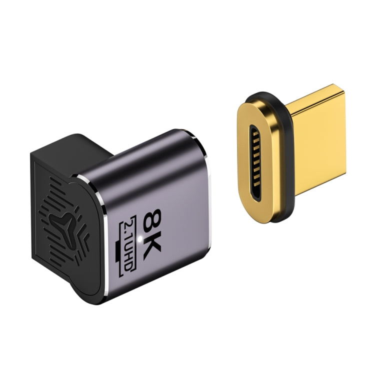 8K 60Hz HDTV to HDTV Magnetic Adapter, 3D Curved Female Vertical Front Side - HoMEdemic™ 