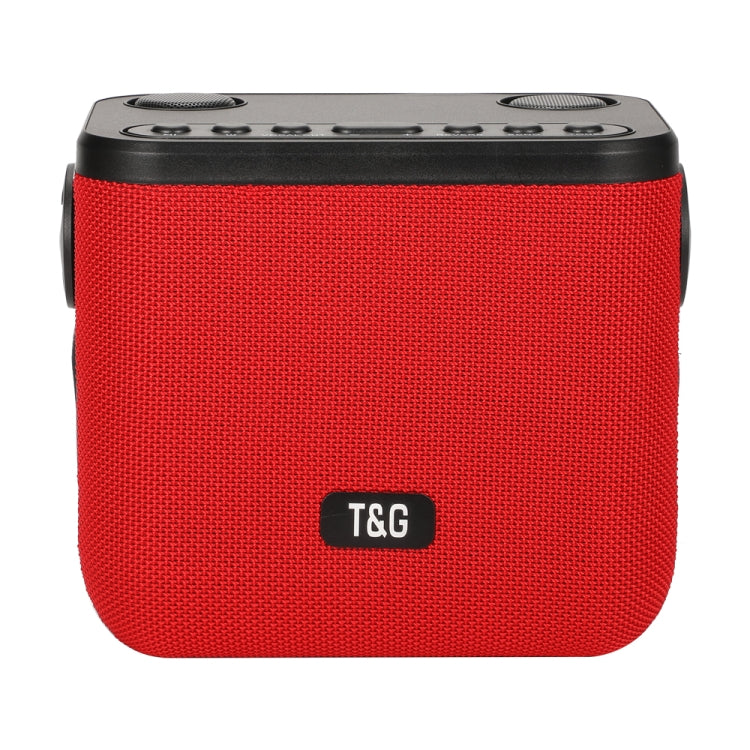 T&G TG545DK Home Handheld Dual-microphone KTV Wireless Bluetooth Speaker with Flashlight(Red) - HoMEdemic™ 