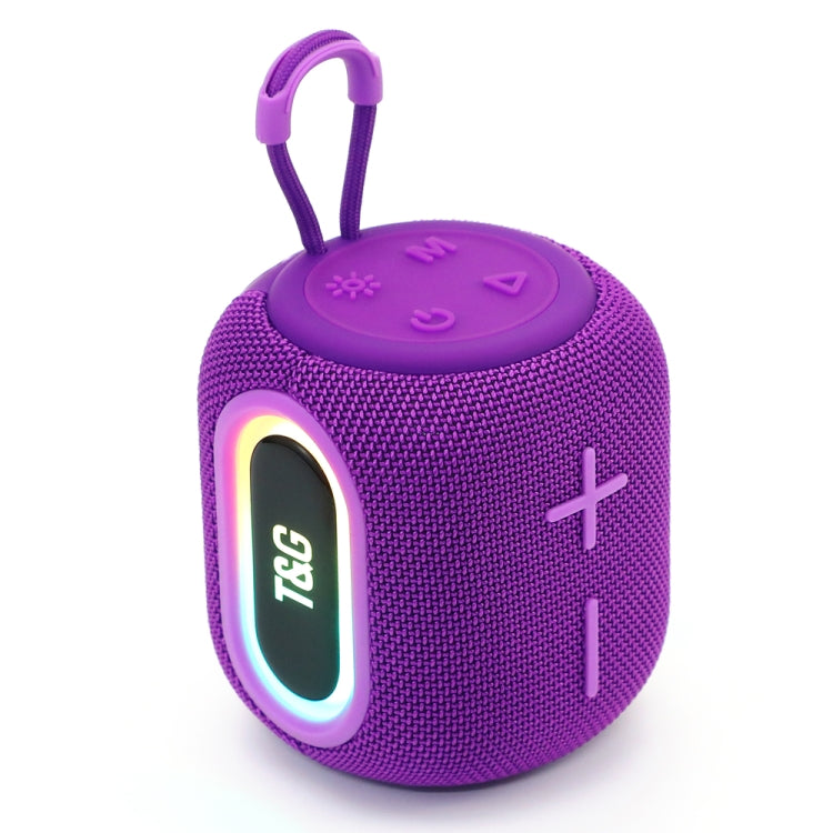 T&G TG664 LED Portable Subwoofer Wireless Bluetooth Speaker(Purple) - HoMEdemic™ 