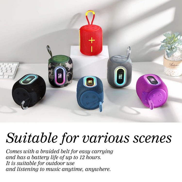 T&G TG664 LED Portable Subwoofer Wireless Bluetooth Speaker(Red) - HoMEdemic™ 