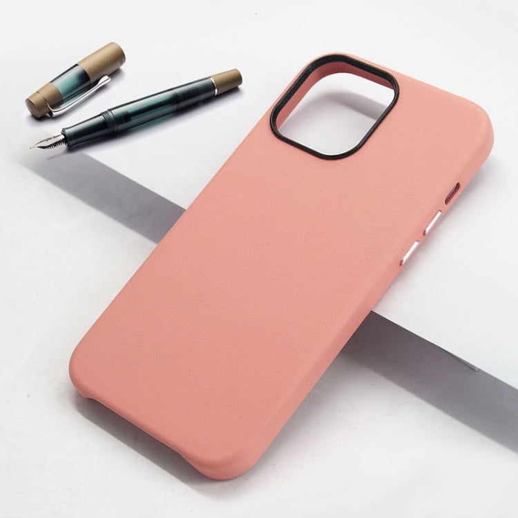 For iPhone 15 Pro Max Lamb Grain PU Back Cover Phone Case(Pink) - HoMEdemic™ 