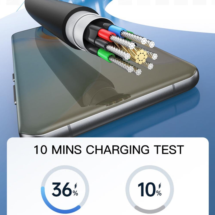 TOTU CB-7-L 15W USB to 8 Pin Digital Display Fast Charging Silicone Cable, Length: 1m(Orange) - HoMEdemic™ 