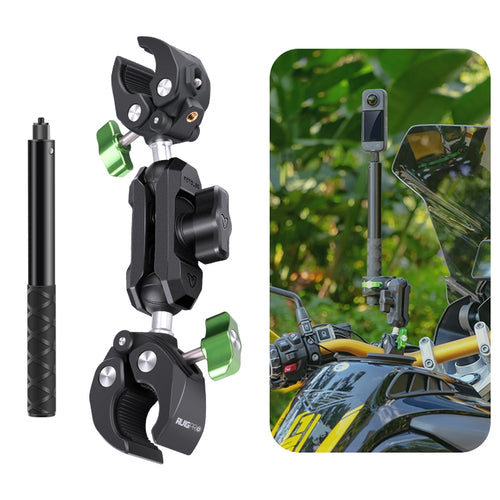 RUIGPRO Crab Clamp Action Camera Bracket Dual-Head Crab with Selfie Stick - HoMEdemic™ 