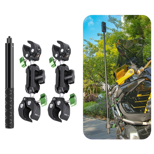 RUIGPRO Crab Clamp Action Camera Bracket Dual-Head Crab x 2 with Selfie Stick - HoMEdemic™ 