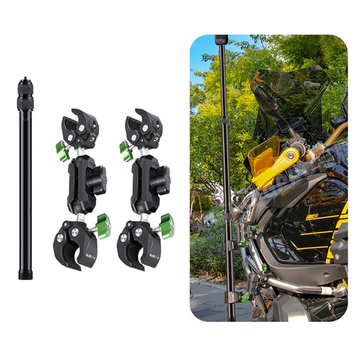 RUIGPRO Crab Clamp Action Camera Bracket Dual-Head Crab 3-Stage Selfie Stick - HoMEdemic™ 