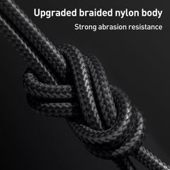 Yesido CA91 3A 3 in 1 USB to 8 Pin+USB-C/Type-C+Micro USB Aluminum Alloy Data Cable, Length: 1m(Black) - HoMEdemic™ 