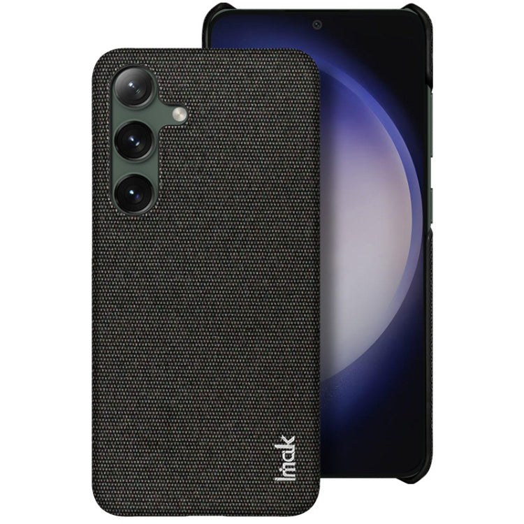 For Samsung Galaxy S24 5G imak Ruiyi Series Cloth Texture PU + PC Phone Case(Black) - HoMEdemic™ 