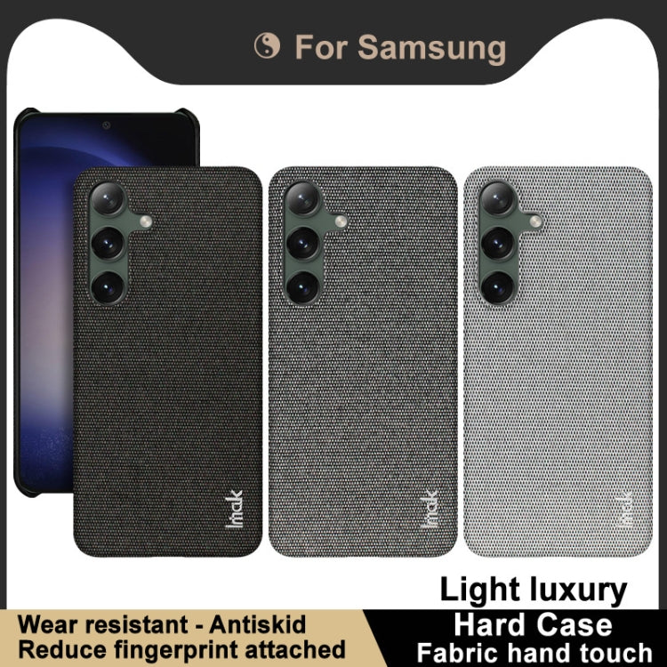 For Samsung Galaxy S24 5G imak Ruiyi Series Cloth Texture PU + PC Phone Case(Black) - HoMEdemic™ 