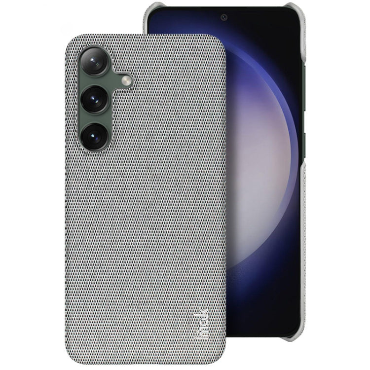 For Samsung Galaxy S24 5G imak Ruiyi Series Cloth Texture PU + PC Phone Case(Light Grey) - HoMEdemic™ 