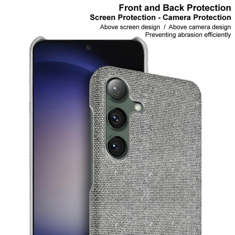 For Samsung Galaxy S24 5G imak Ruiyi Series Cloth Texture PU + PC Phone Case(Dark Grey) - HoMEdemic™ 