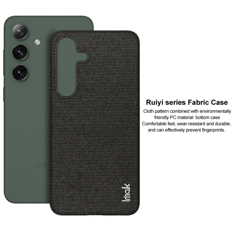 For Samsung Galaxy S24 5G imak Ruiyi Series Cloth Texture PU + PC Phone Case(Dark Grey) - HoMEdemic™ 