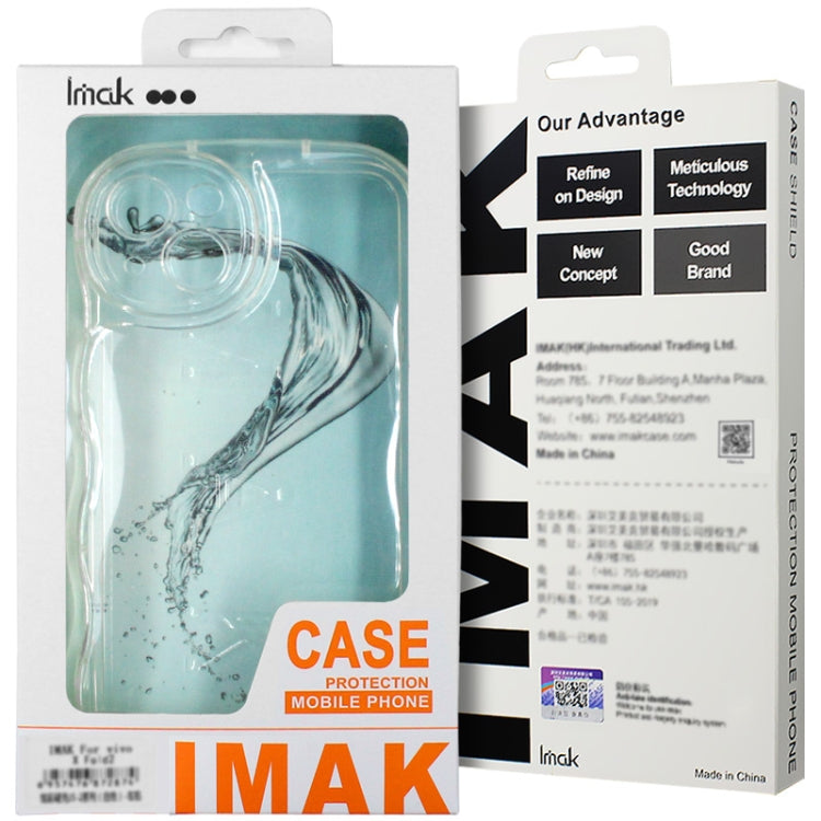 For iPhone 14 IMAK Wave Bubble Soft Shockproof Phone Case(Transparent Black) - HoMEdemic™ 