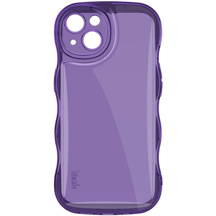 For iPhone 15 IMAK Wave Bubble Soft Shockproof Phone Case(Purple) - HoMEdemic™ 