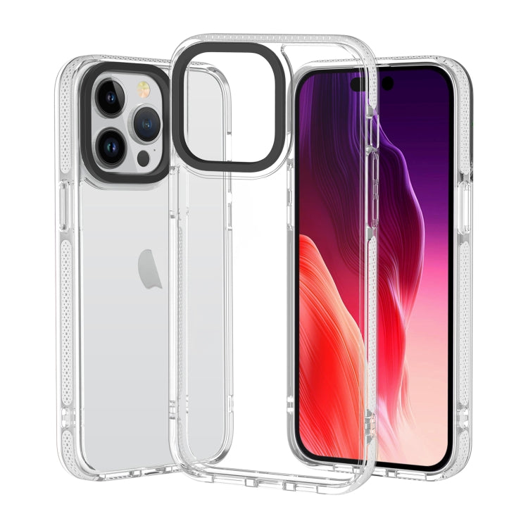 For iPhone 15 Pro Max Gold Armord TPU + PC Phone Case(White) - HoMEdemic™ 