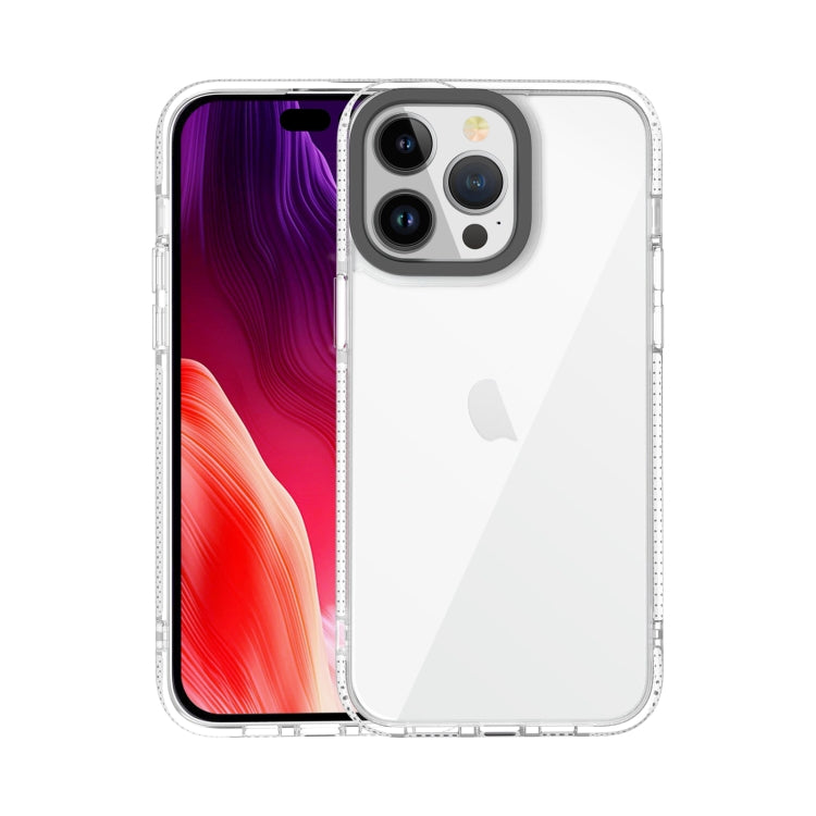 For iPhone 15 Pro Max Gold Armord TPU + PC Phone Case(White) - HoMEdemic™ 