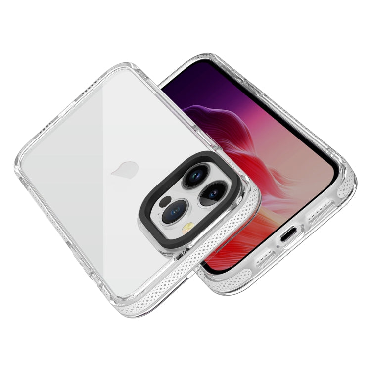 For iPhone 15 Pro Max Gold Armord TPU + PC Phone Case(White) - HoMEdemic™ 