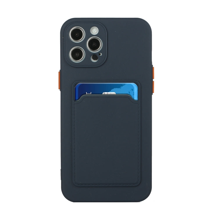 For iPhone 15 Pro Card Slot Design Shockproof TPU Phone Case(Dark Blue) - HoMEdemic™ 