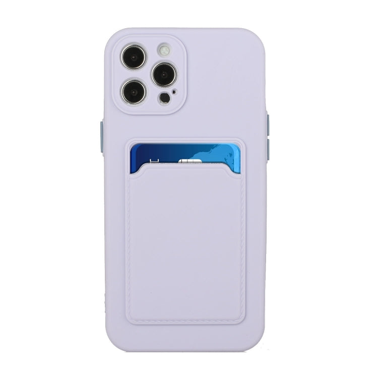 For iPhone 15 Pro Card Slot Design Shockproof TPU Phone Case(Purple) - HoMEdemic™ 