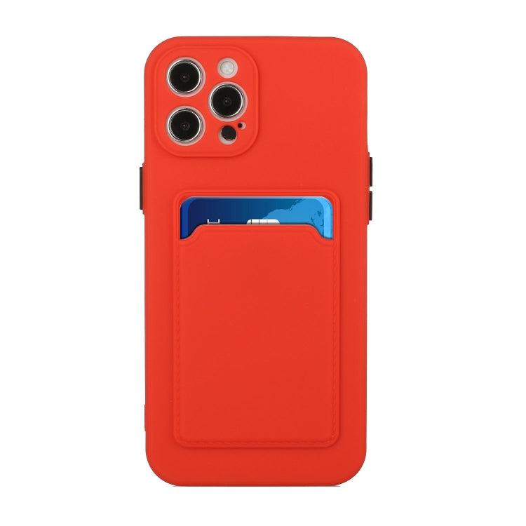 For iPhone 15 Pro Card Slot Design Shockproof TPU Phone Case(Red) - HoMEdemic™ 